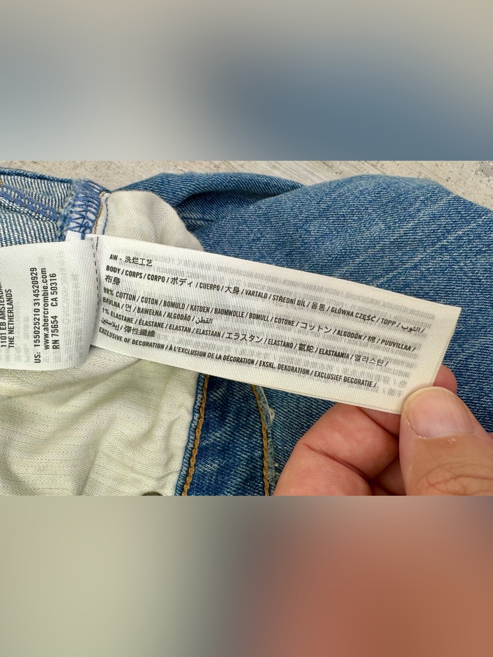 Abercrombie & Fitch Jeans 30/10S (34x25) The Skinny High Rise Blue - Picture 3 of 11